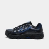 Nike Big Kids' P-6000 Casual Shoes In Black/black/game Royal/cool Grey