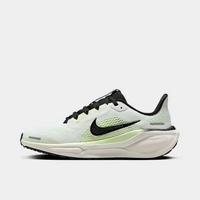 Nike Big Kids' Pegasus 41 Running Shoes In White/barely Volt/vintage Green/black