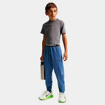 Nike Big Kids Pro Dri-fit Fleece Jogger Pants In Blue