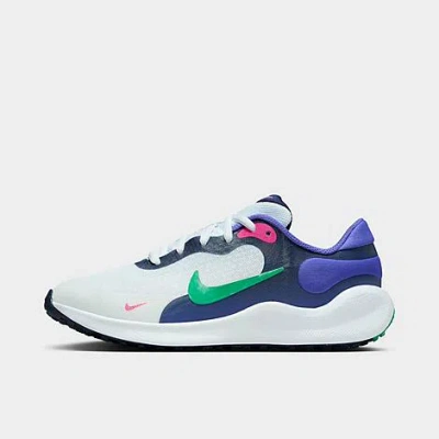Nike Big Kids Revolution 6 Running Shoes Smoke Gray/Siren Red, Gray Size 7 D Medium