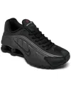 Nike Big Kids Shox R4 Casual Sneakers From Finish Line In Black