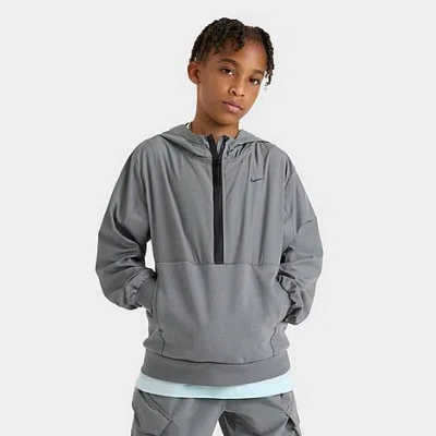 Nike Big Kids Sportswear City Utility Easyon Half-zip Hoodie In Gray