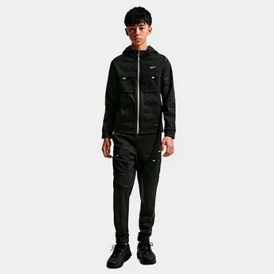 Nike Big Kids Sportswear City Utility Full-zip Hoodie In Black