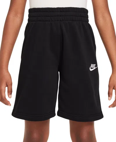Nike Big Kids Sportswear Club Fleece French Terry 7" Shorts In Black