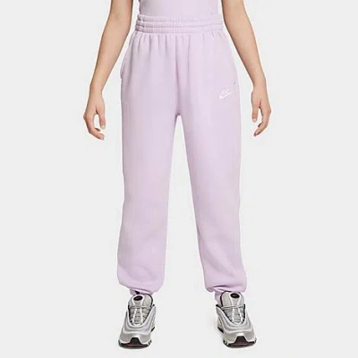 Nike Big Kids Sportswear Club Fleece Loose Jogger Pants In Purple