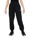 Nike Sportswear Club Fleece Big Kids' (girls') Pants (extended Size) In Black,whit
