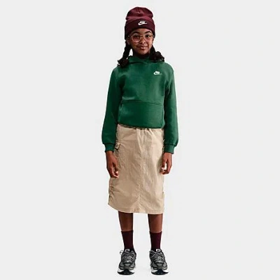 Nike Big Kids Sportswear Club Fleece Pullover Hoodie In Green