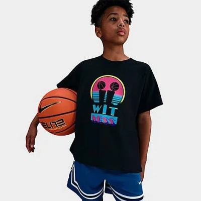 Nike Big Kids Sportswear Lebron Max 90 Miami Twice T-shirt In Black