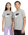 Nike Big Kids Sportswear Logo Graphic T-shirt In Grey