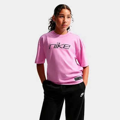 Nike Big Kids Sportswear Loose Open-hem Pants In Pink
