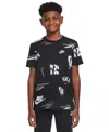 Nike Big Kids Sportswear Printed Cotton T-shirt