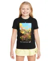 Nike Big Kids Sportswear Printed Crewneck T-shirt In Black