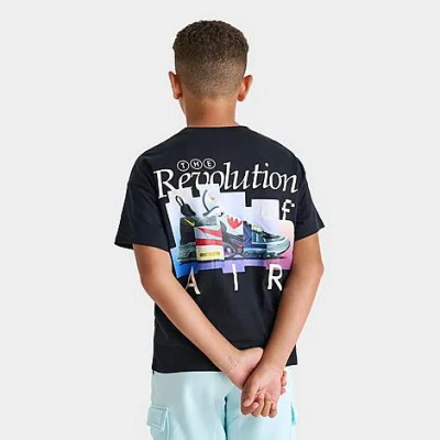 Nike Big Kids Sportswear Revolution Of Air T-shirt In Black