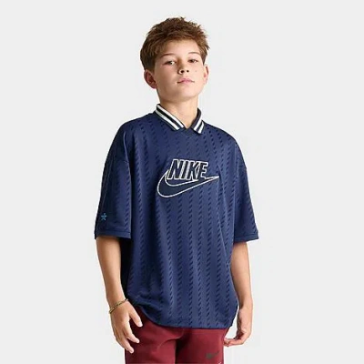 Nike Big Kids Sportswear Short-sleeve Jersey In Blue