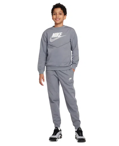 Nike Big Kids Sportswear Tracksuit In Smkgry,whi