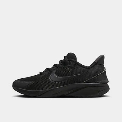 Nike Big Kids' Star Runner 4 Running Shoes In Black/black/anthracite/black