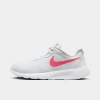 Nike Big Kids' Tanjun Easyon Casual Shoes In White/barely Volt/black/aster Pink