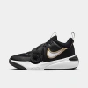 Nike Team Hustle D 11 Big Kids' Basketball Shoes In Black/white/metallic Gold