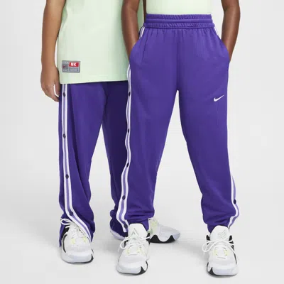 Nike Big Kids' Tear-away Basketball Pants In Purple
