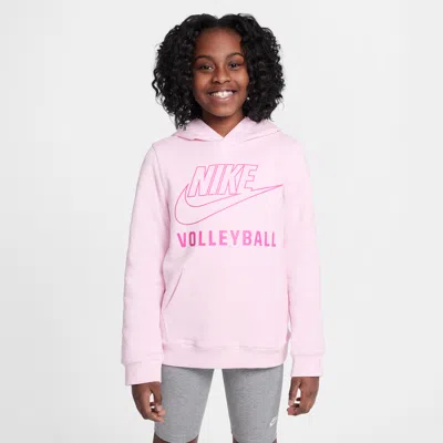 Nike Big Kids' Volleyball Pullover Hoodie In Pink
