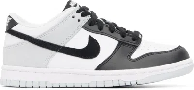 Nike Big Kids White & Black Dunk Low Essential Sneakers