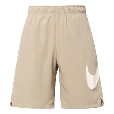 Nike Big Logo Sport Shorts 'beige' In Neutral