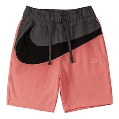 Nike Big Swoosh Large Casual Sports Shorts Pink In Multi