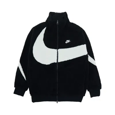 Pre-owned Nike Big Swoosh Reversible Boa Jacket 'black'