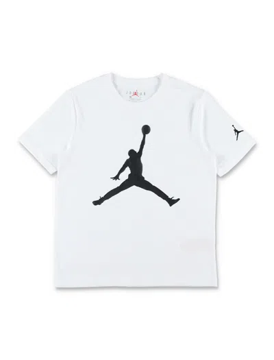 Nike Bike Jordan Cotton Logo T-shirt For Kids In White