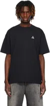 Nike Black Acg Max90 T-shirt In Black/ Black