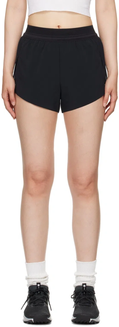 Nike Black Aeroswift Shorts In Black/white