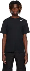 Nike Men's Aeroswift Dri-fit Adv Short-sleeve Running Top In Black/summit White