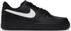 Nike Air Force 1 07 Sneakers In Black Leather In Black