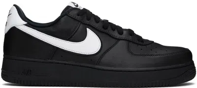 Nike Black Air Force 1 Sneakers In Black/white-black