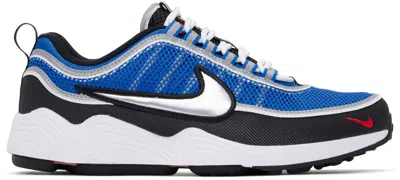 NIKE BLACK & BLUE AIR ZOOM SPIRIDON SNEAKERS