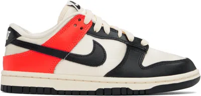 Nike Black & Pink Dunk Low Se Sneakers In Red