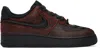Nike Black & Red Air Force 1 Retro 'halloween' Sneakers In Black/black-crimson