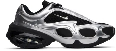 Nike Air Max Muse Sneakers In Silver Leather And Fabric In Multi
