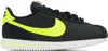 Nike Black & Yellow Cortez Sneakers In Black/volt-white-bla