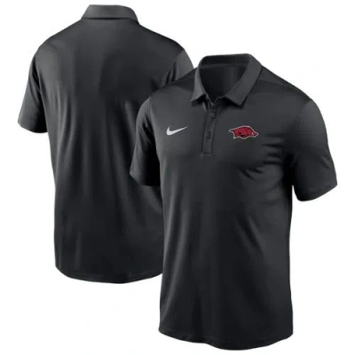 Nike Black Arkansas Razorbacks Victory Solid Performance Polo