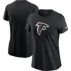 Nike Atlanta Falcons Primary Logo  Women's Nfl T-shirt In Black