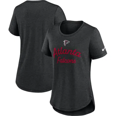 Nike Black Atlanta Falcons Script Tri-blend T-shirt