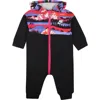 Nike Black Babygrow For Baby Girl With Logo In Black