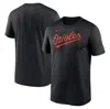 Nike Black Baltimore Orioles Fuse Wordmark T-shirt In Black