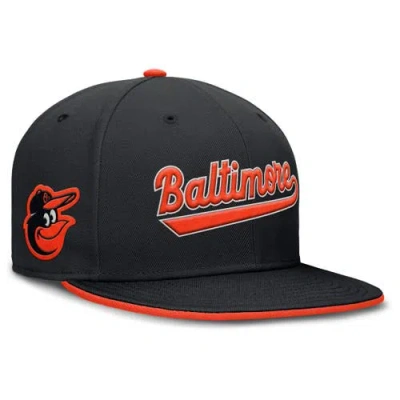 Nike Black Baltimore Orioles True Performance Fitted Hat