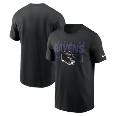 Nike Black Baltimore Ravens Primetime Helmet Essential T-shirt