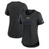 Nike Black Baltimore Ravens Script Tri-blend T-shirt In Black