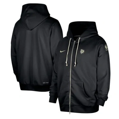 Nike Black Boston Celtics Authentic Standard Issue Full-zip Hoodie Jacket