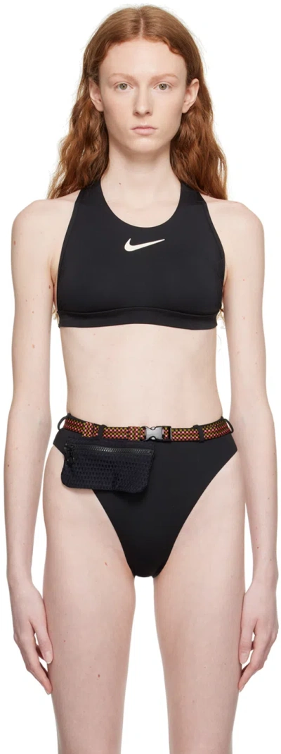Nike Black Bungee Bikini Top In 001 Black