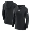 Nike Black Cincinnati Bengals Sideline Performance Long Sleeve Hoodie T-shirt In Black